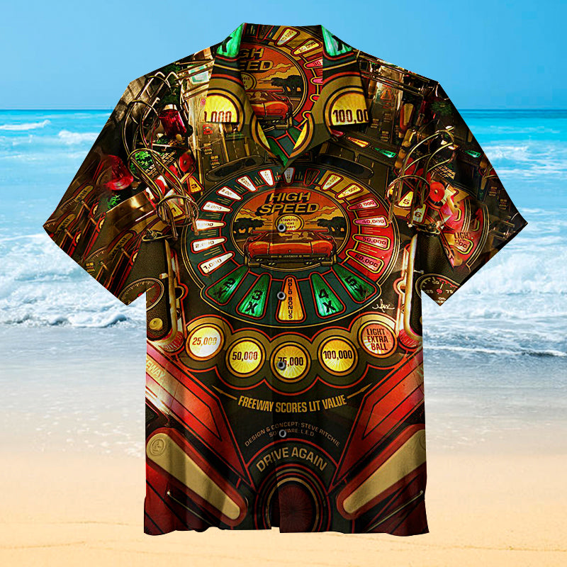 1986 Williams Pinball, High Speed Universal Hawaiian Shirt