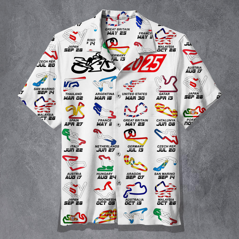 2025 MotoGP Unisex Hawaiian Shirt
