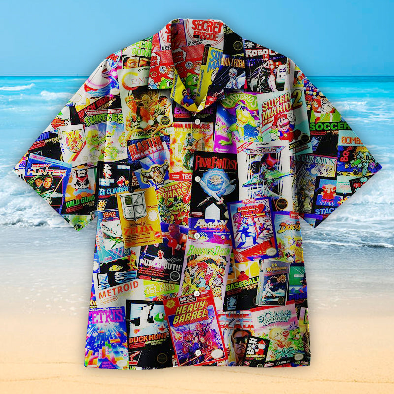 8-Bit Armageddon Retro Video Game Universal Hawaiian Shirt