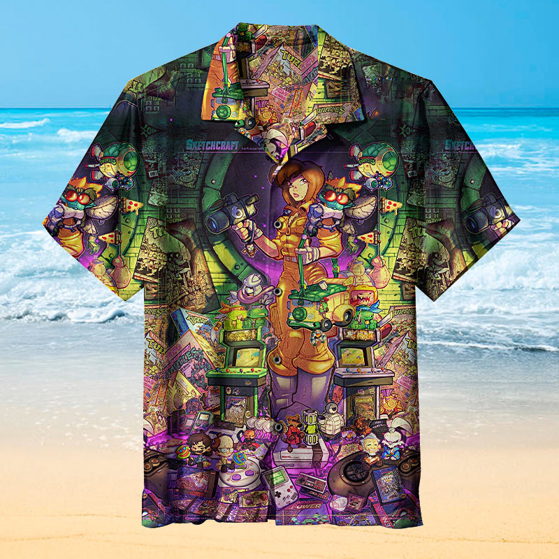 80s Radical Tribute Poster Universal Hawaiian Shirt