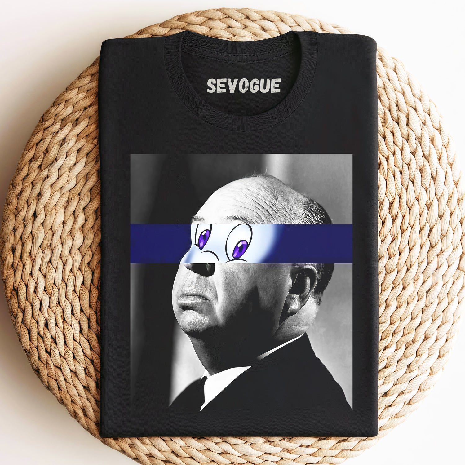 Alfred Hitchcock Cartoon Eyes Unisex Tee, Sweatshirt & Hoodie