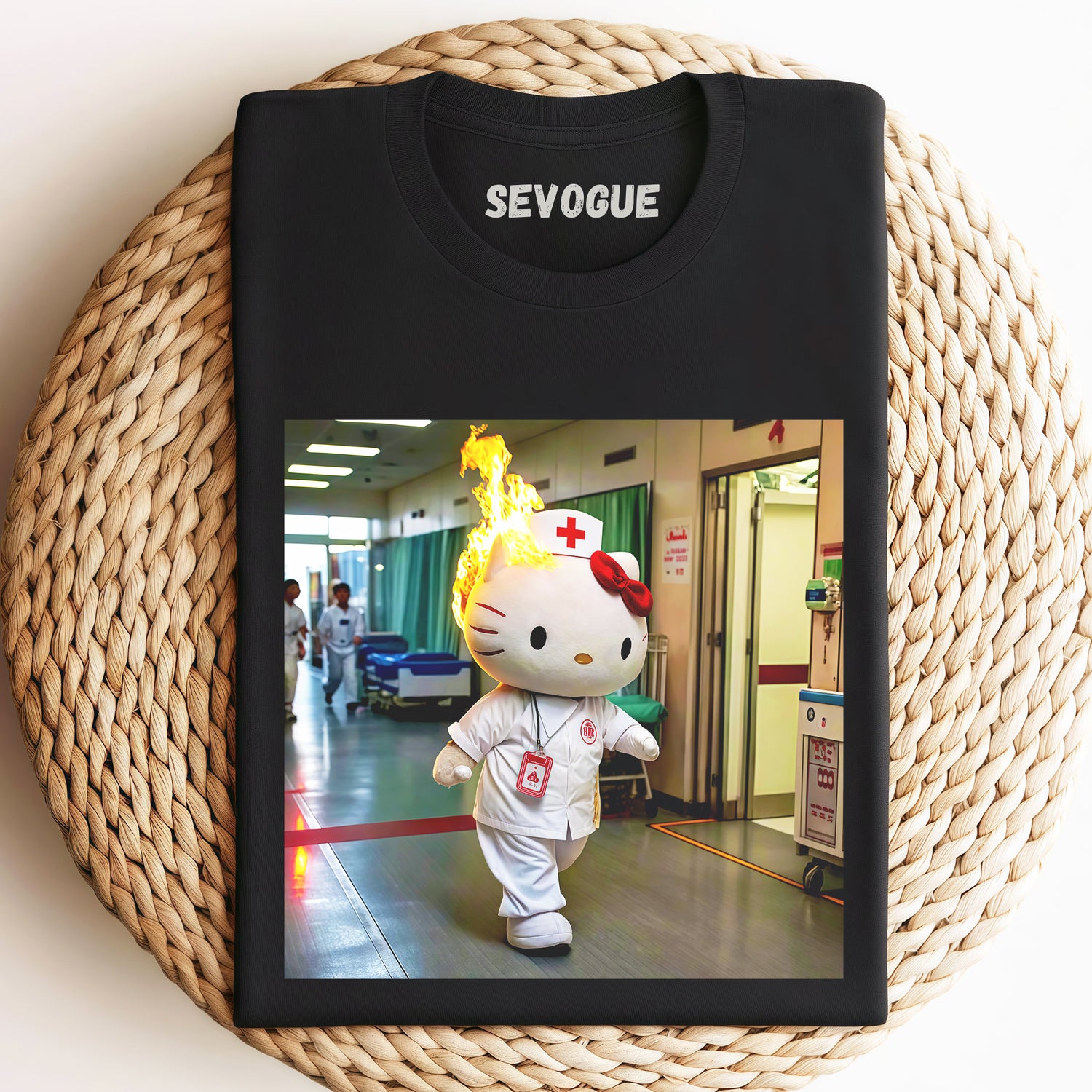 Angry Hello Kitty Nurse Unisex Tee, Sweatshirt & Hoodi