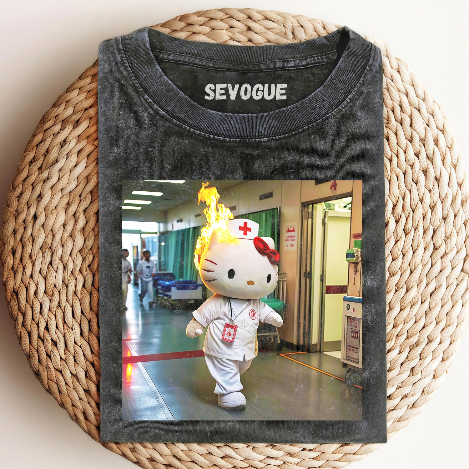 Angry Hello Kitty Nurse Unisex Tee, Sweatshirt & Hoodi
