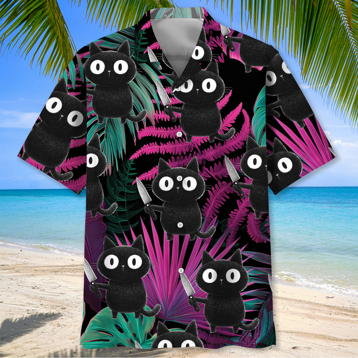 Awesome Cat Hawaiian Shirt