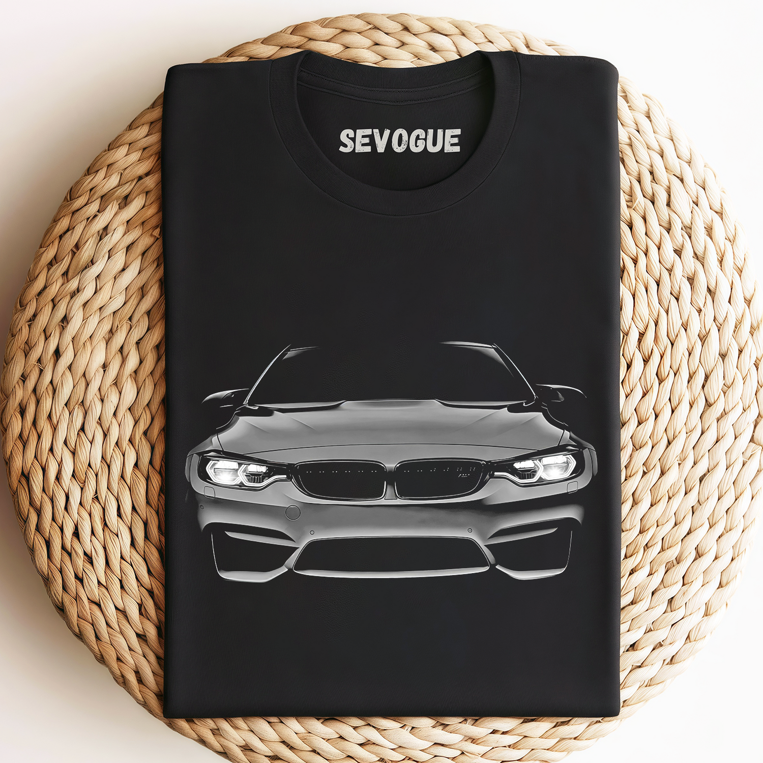 Bimmer M4 Headlights Glow Beemer Mens Gift Idea Present Awsome Car Lights On Black Unisex Tee, Sweatshirt & Hoodie