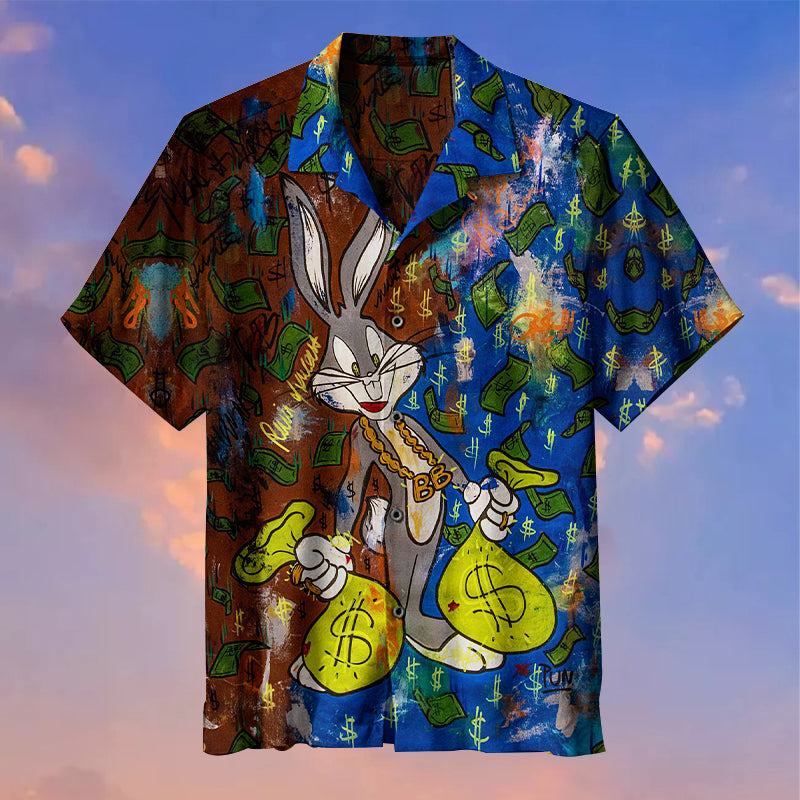 Bugs Bunny Rainy Days Universal Hawaiian Shirt