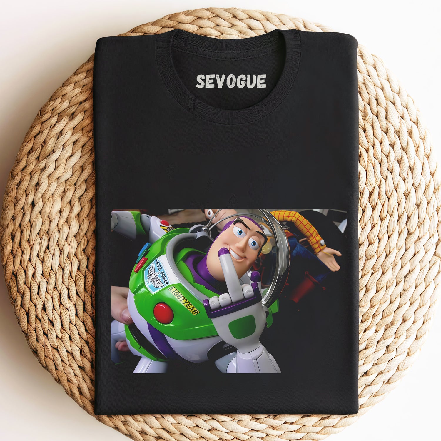 Buzz Lightyear Gives The Middle Finger Unisex Tee, Sweatshirt & Hoodi