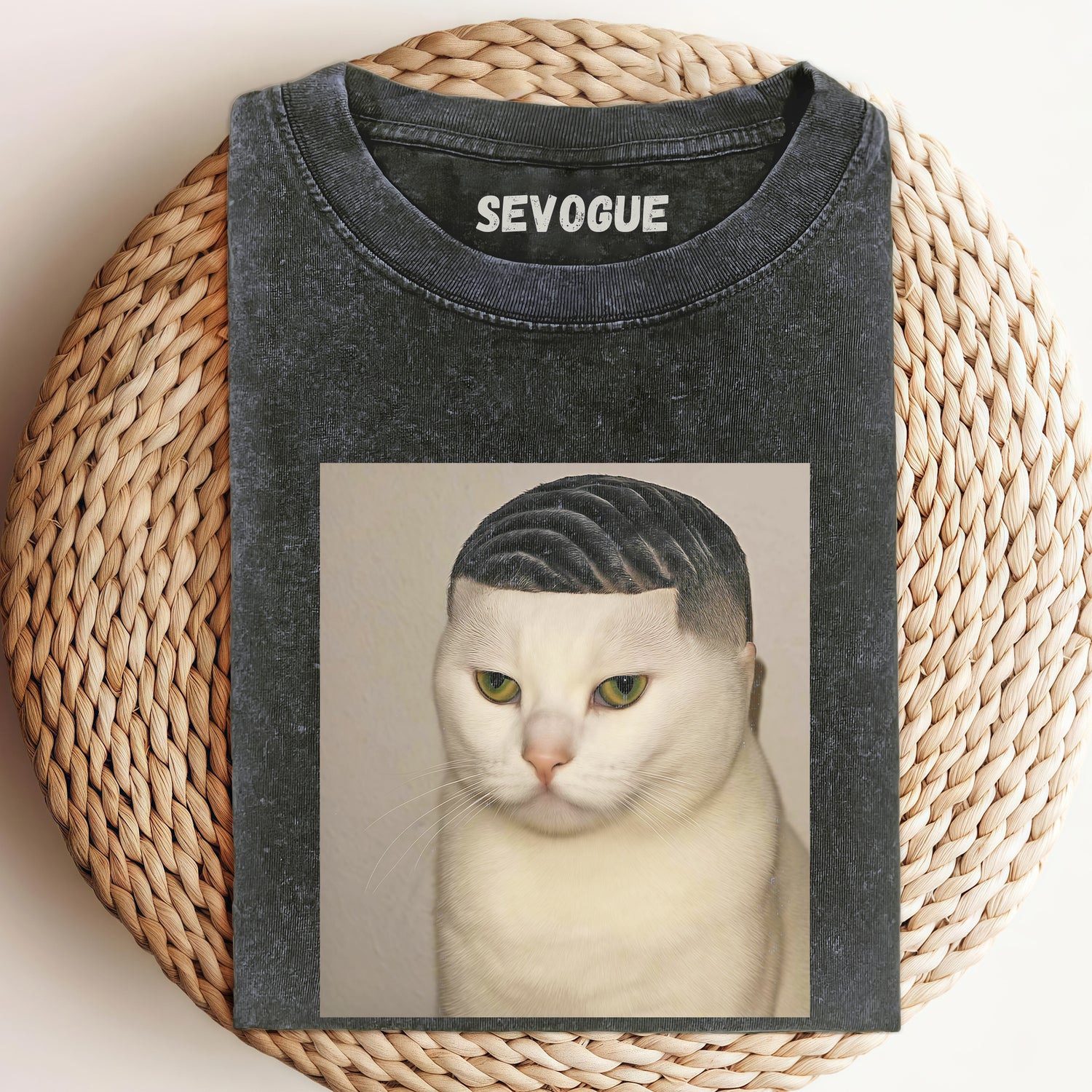 Cat With Funny Hairstyle Unisex Tee, Sweatshirt & Hoodi
