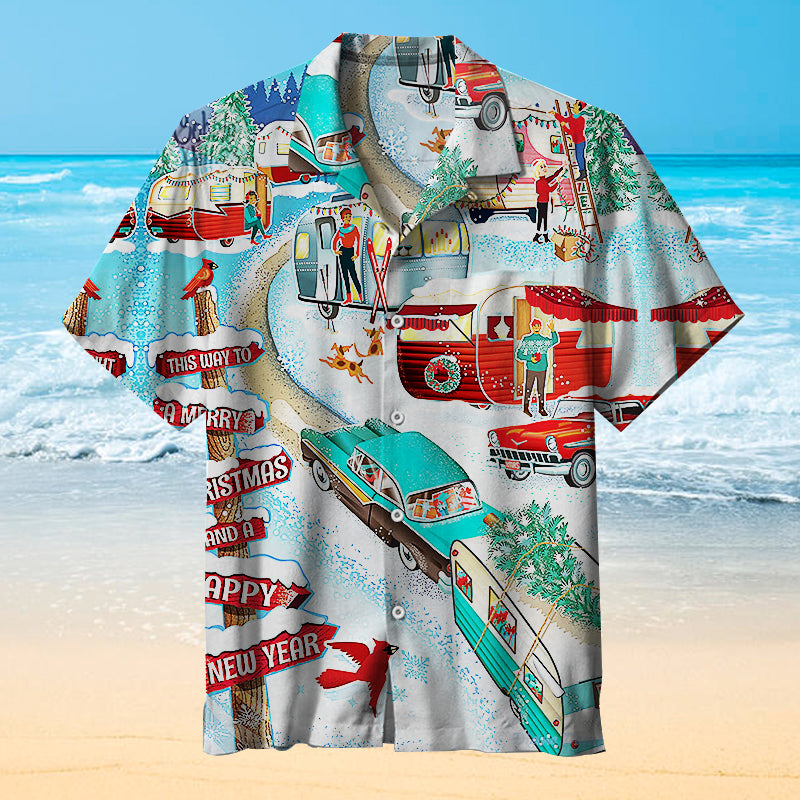 Christmas Campers Unisex Hawaiian Shirt