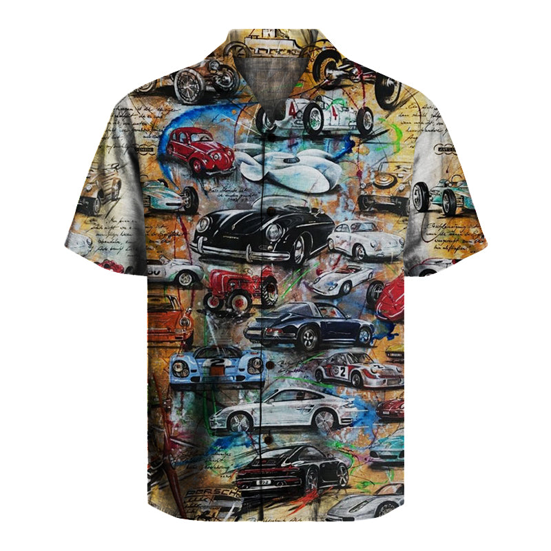 Classic Cars  Unisex Hawaiian Shirt