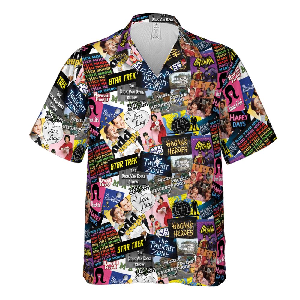 Classic Television Collage Hawaiian Shirt