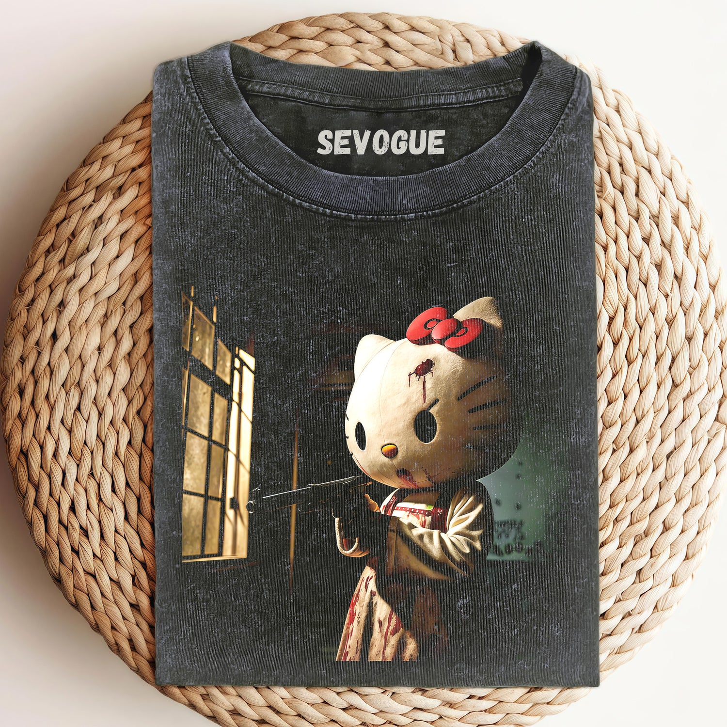 Dark Subversion! Hello Kitty Unisex Tee, Sweatshirt & Hoodi
