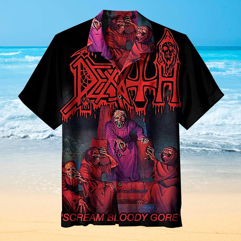 Death Scream Bloody Gore Unisex Hawaiian Shirt
