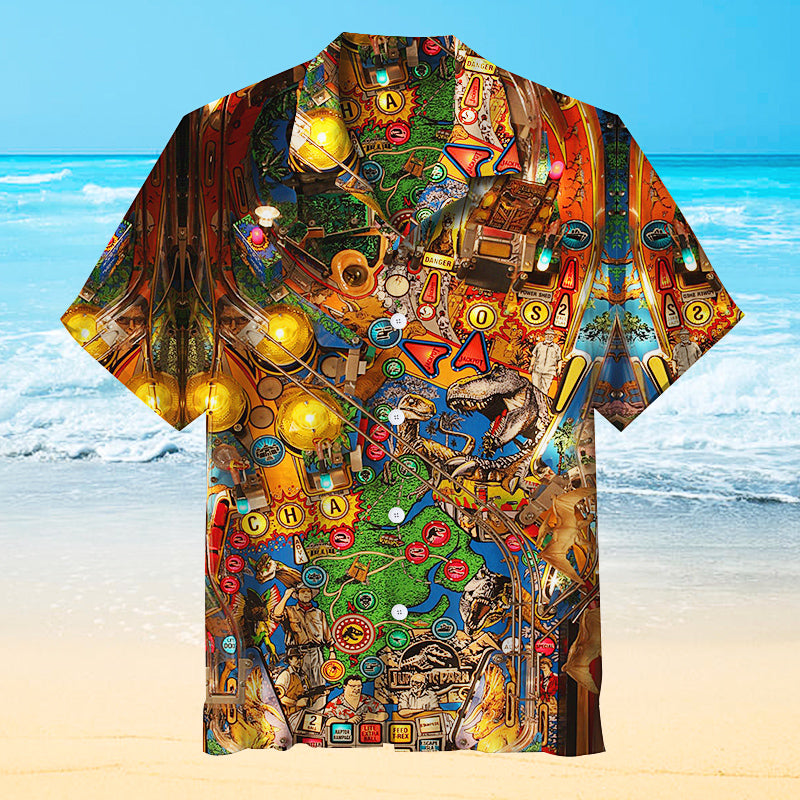Dinosaur Park Pinball Universal Hawaiian Shirt