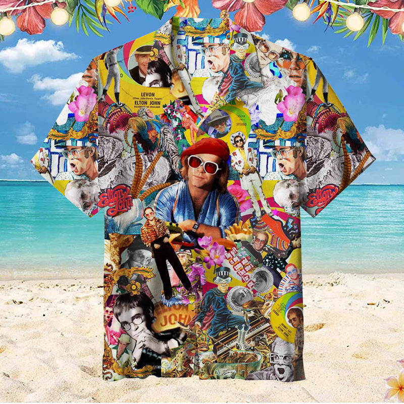 Elton John Unisex Hawaiian Shirt