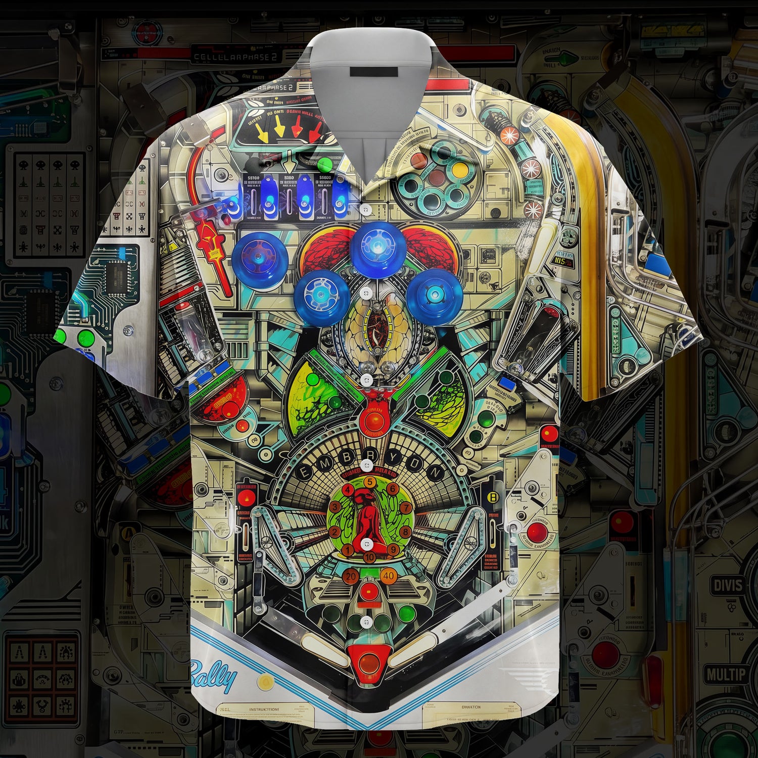 Embryon Pinball Machine Unisex Hawaiian Shirt