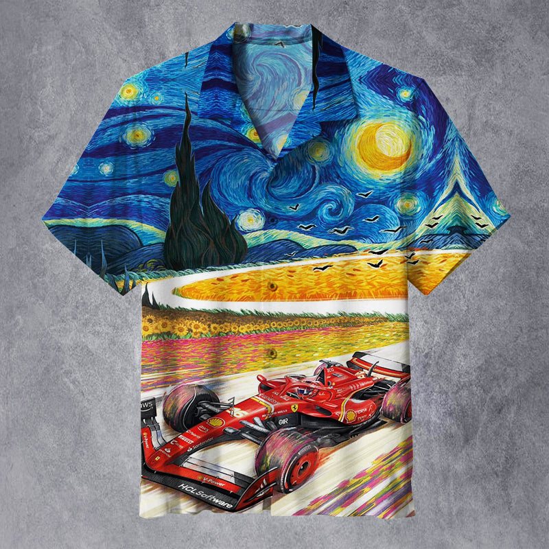 Ferrari poster for the 2024 Dutch GP. Unisex Hawaiian Shirt