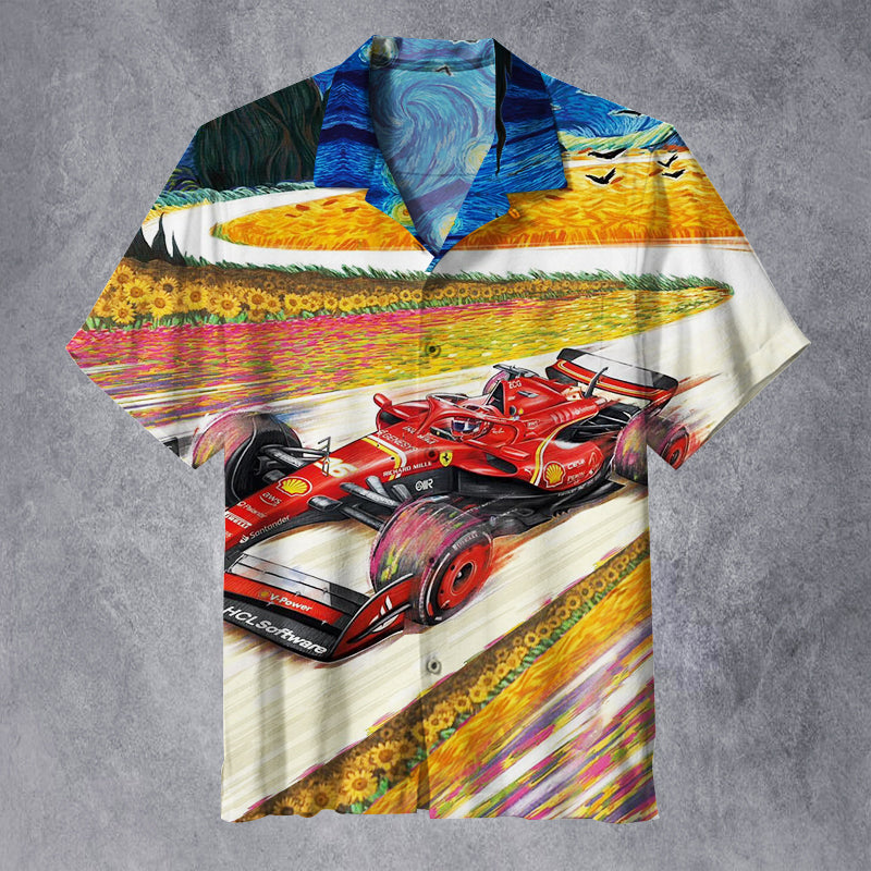 Ferrari poster for the 2024 Dutch GP. Unisex Hawaiian Shirt