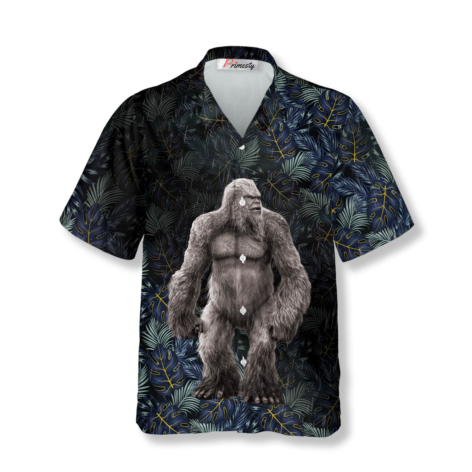 Forest Monster Bigfoot Hawaiian Shirts For Men