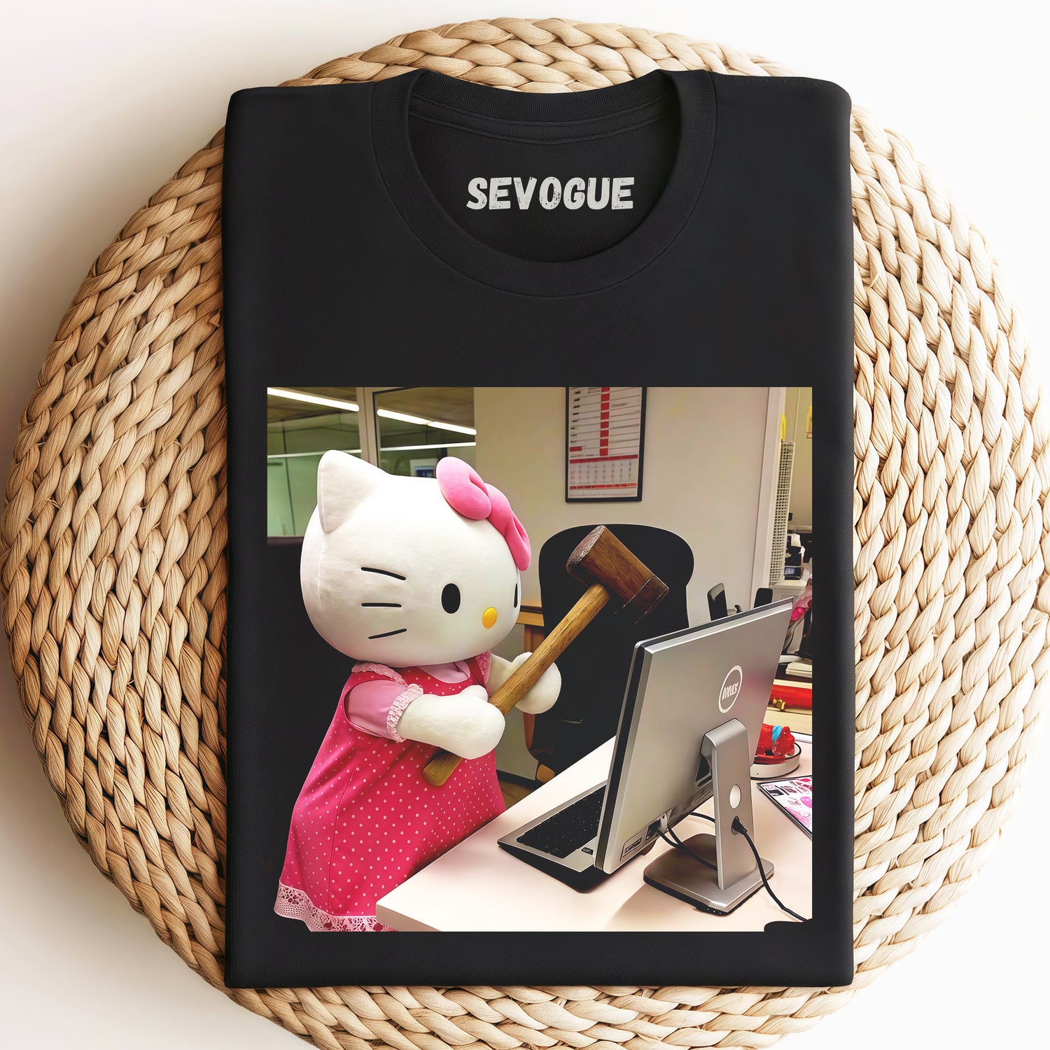 Funny Hello Kitty V15  Unisex Tee, Sweatshirt & Hoodi