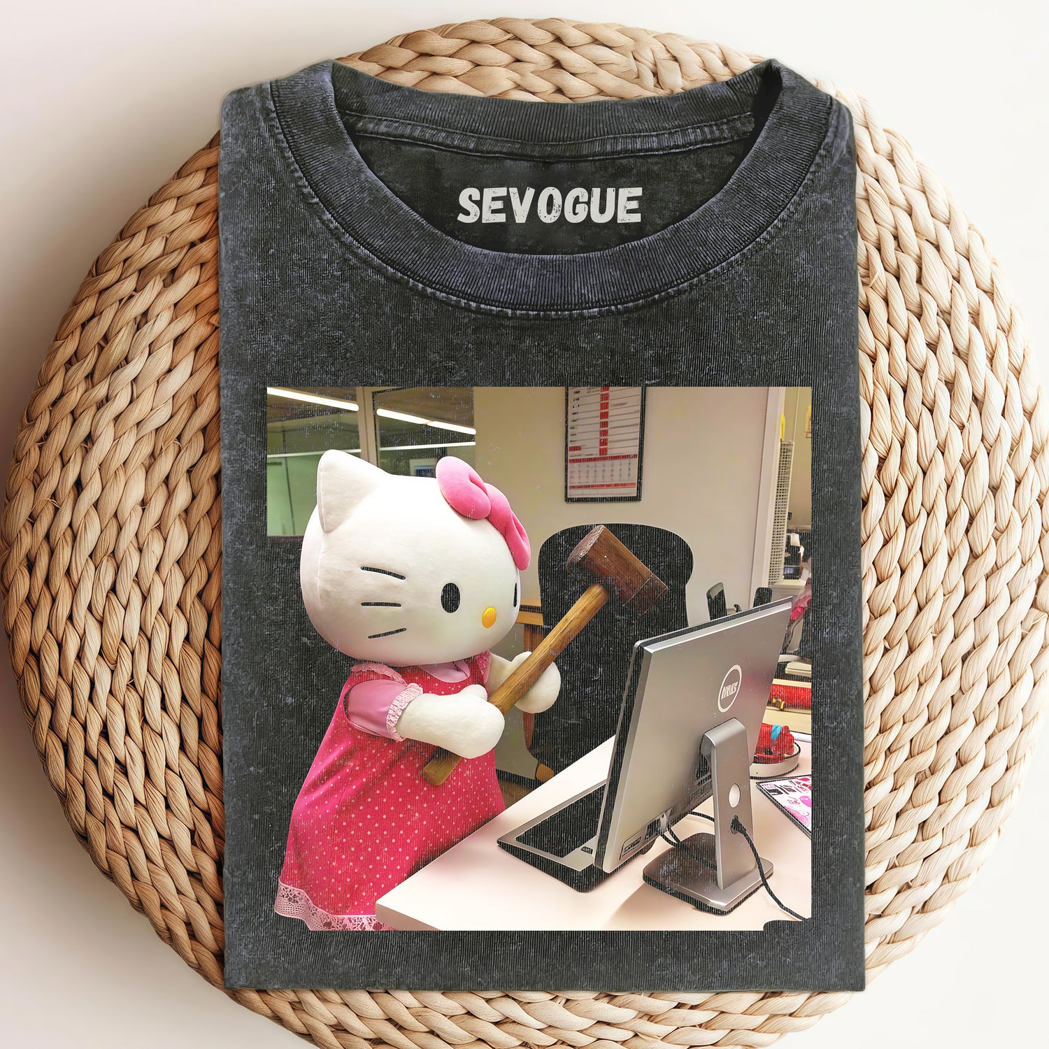 Funny Hello Kitty V15  Unisex Tee, Sweatshirt & Hoodi