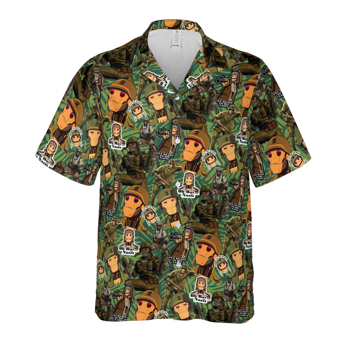 GI Robot Creature Commandos Hawaiian Shirt