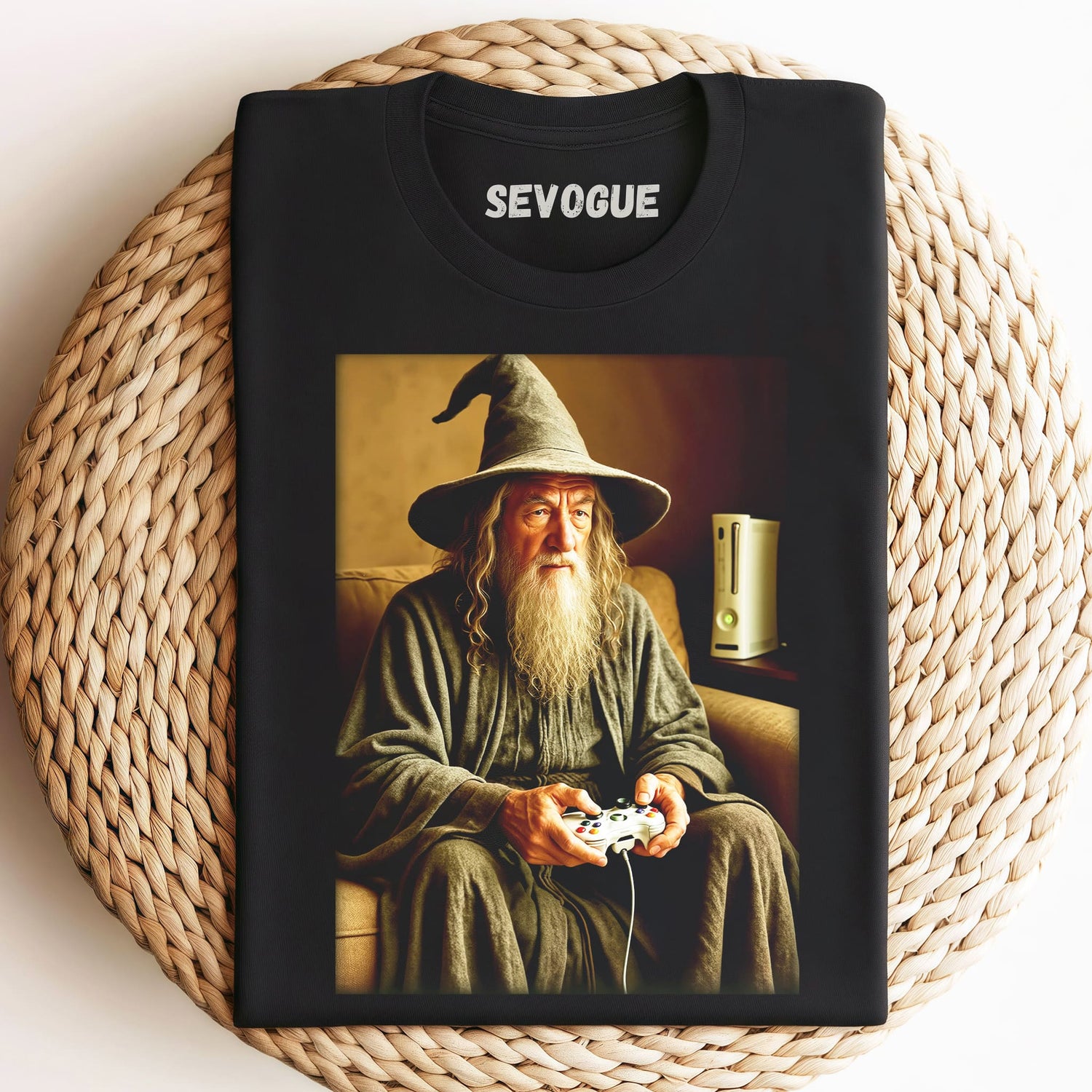 Gandalf Holding A Game Controller Unisex Tee, Sweatshirt & Hoodie