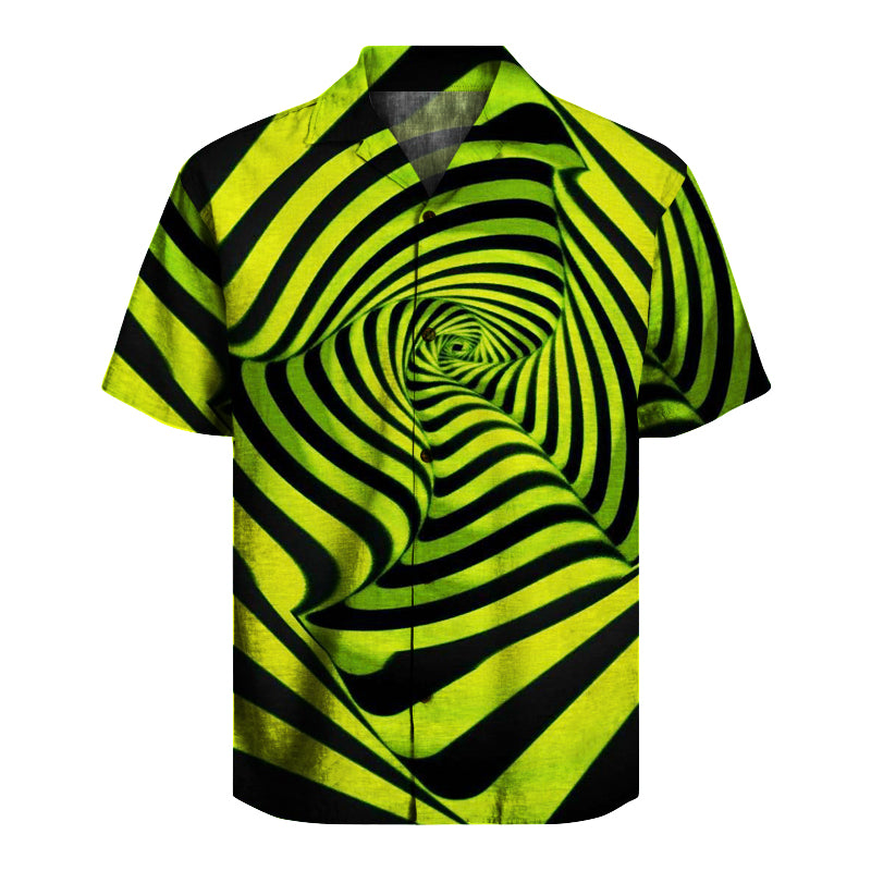 Geometric Stripe  Unisex Hawaiian Shirt