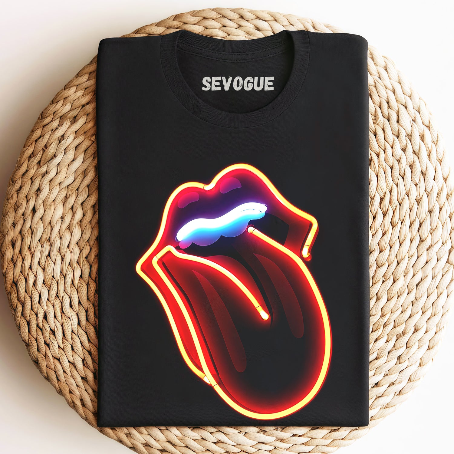 Glowing Red Lips Unisex Tee, Sweatshirt & Hoodie