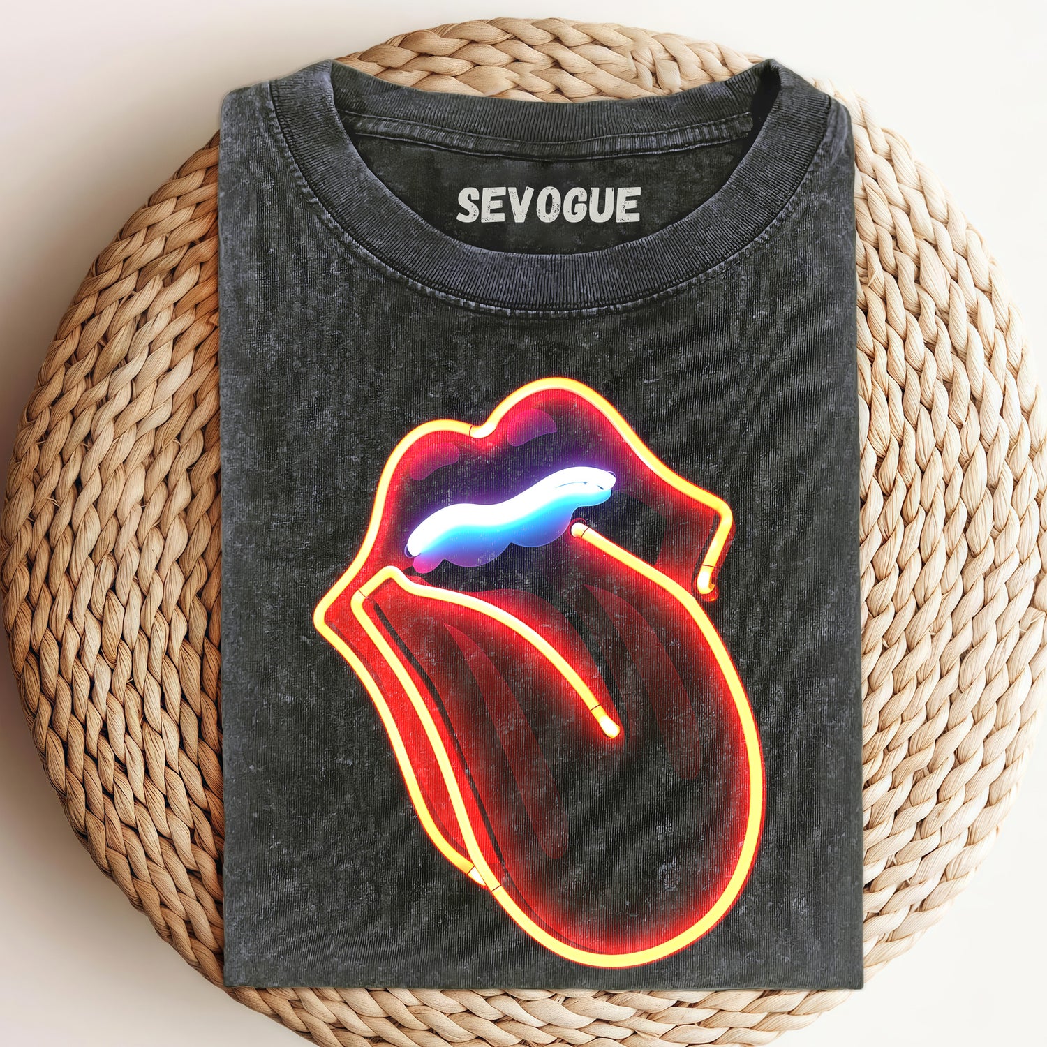 Glowing Red Lips Unisex Tee, Sweatshirt & Hoodie
