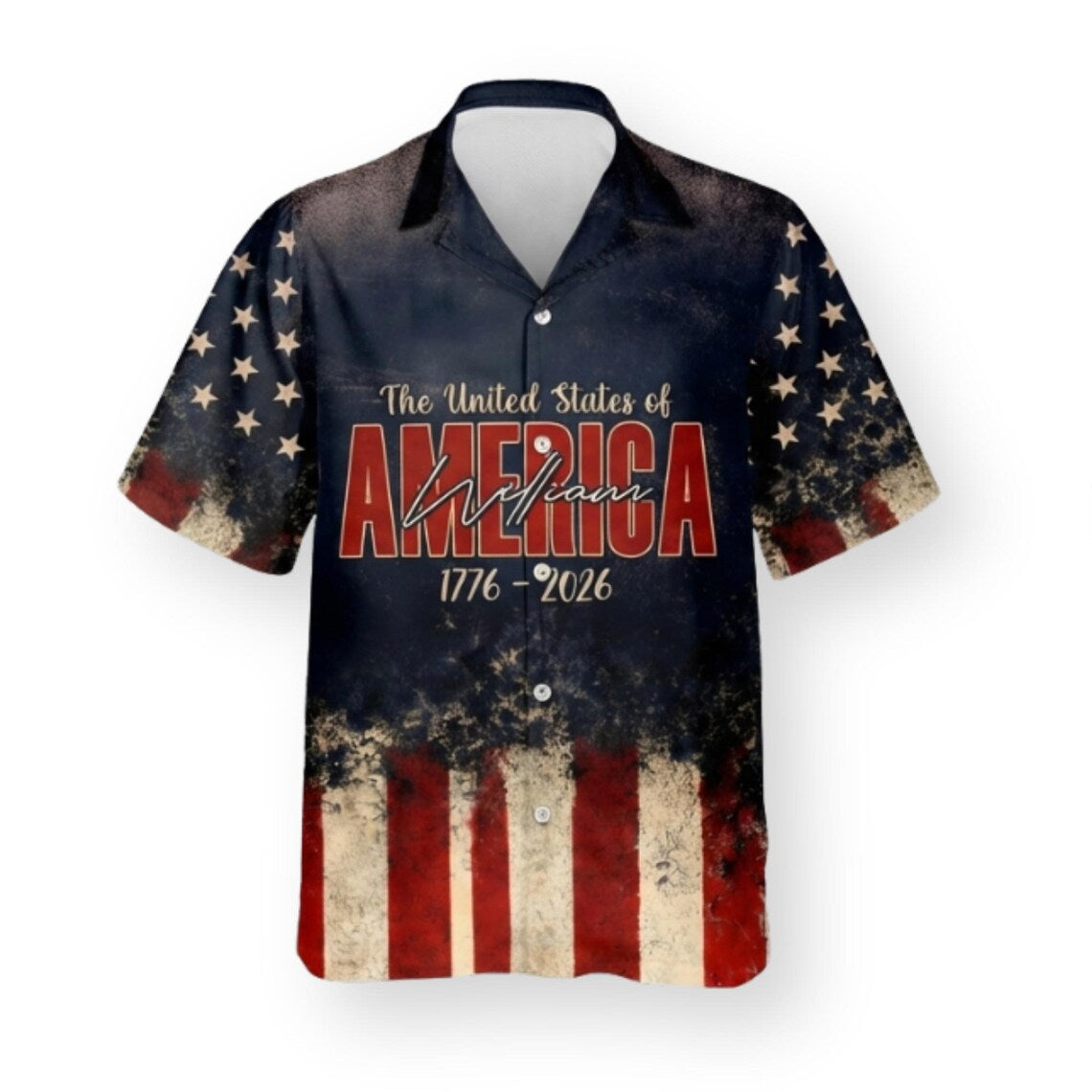 God Bless America Hawaiian Shirt, Patriotic Eagle Flag Button Up