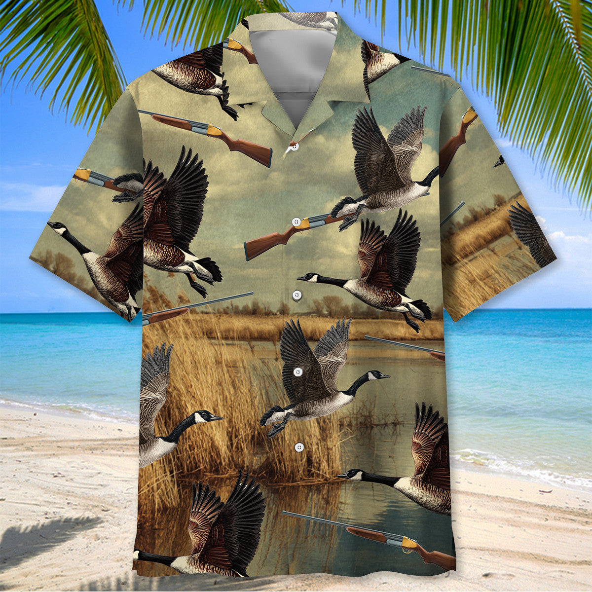 Goose Hunting Field Hawaiian Shirt