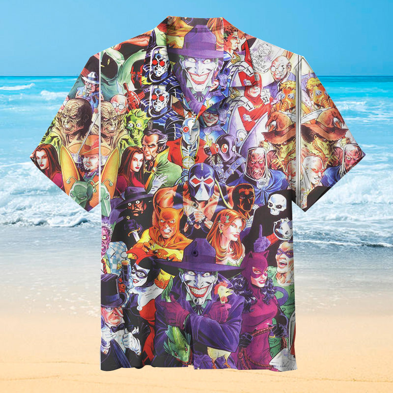 Gotham Villains  Unisex Hawaiian Shirt