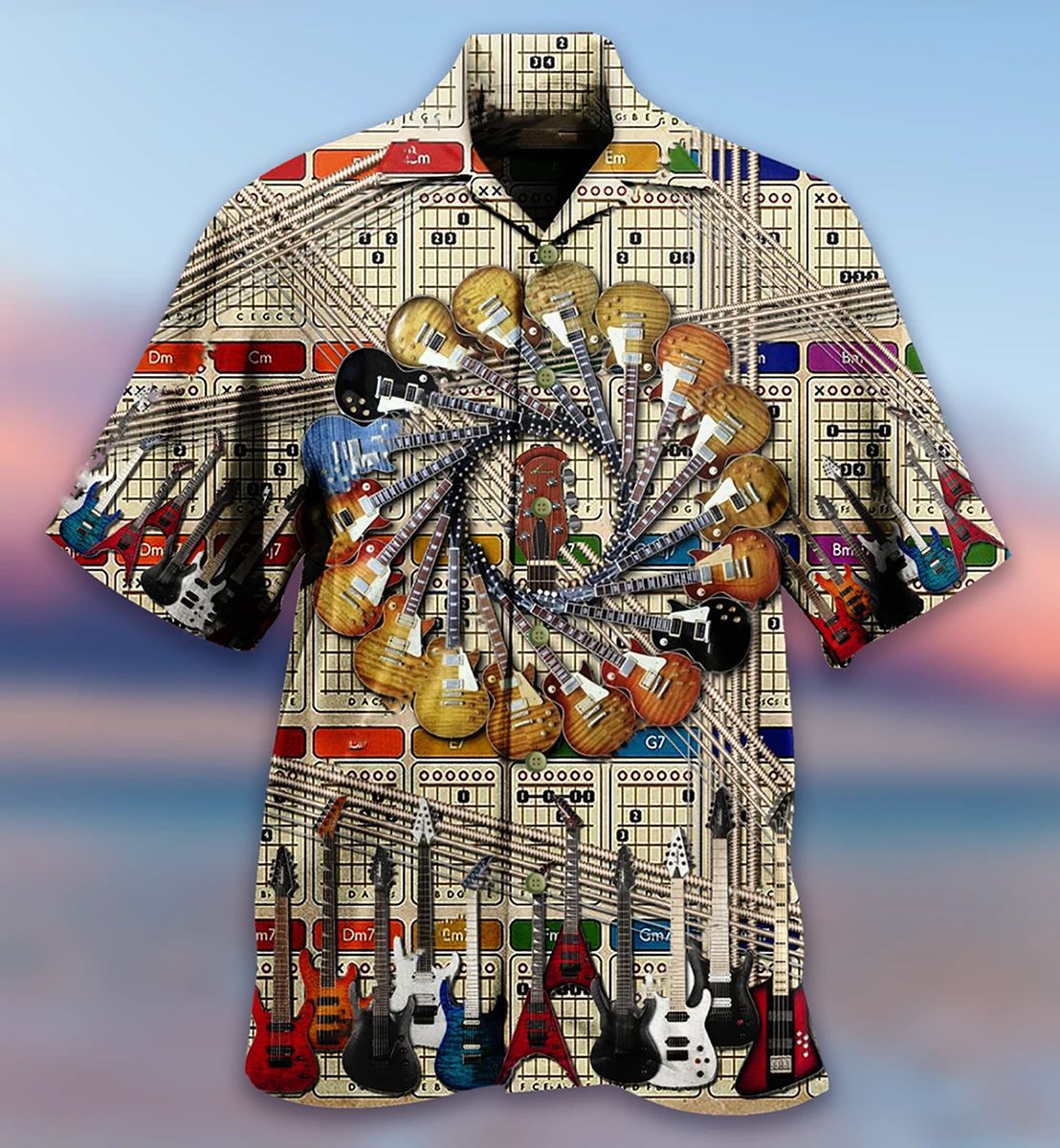 Guitar And Guitar Unisex Hawaiian Shirt