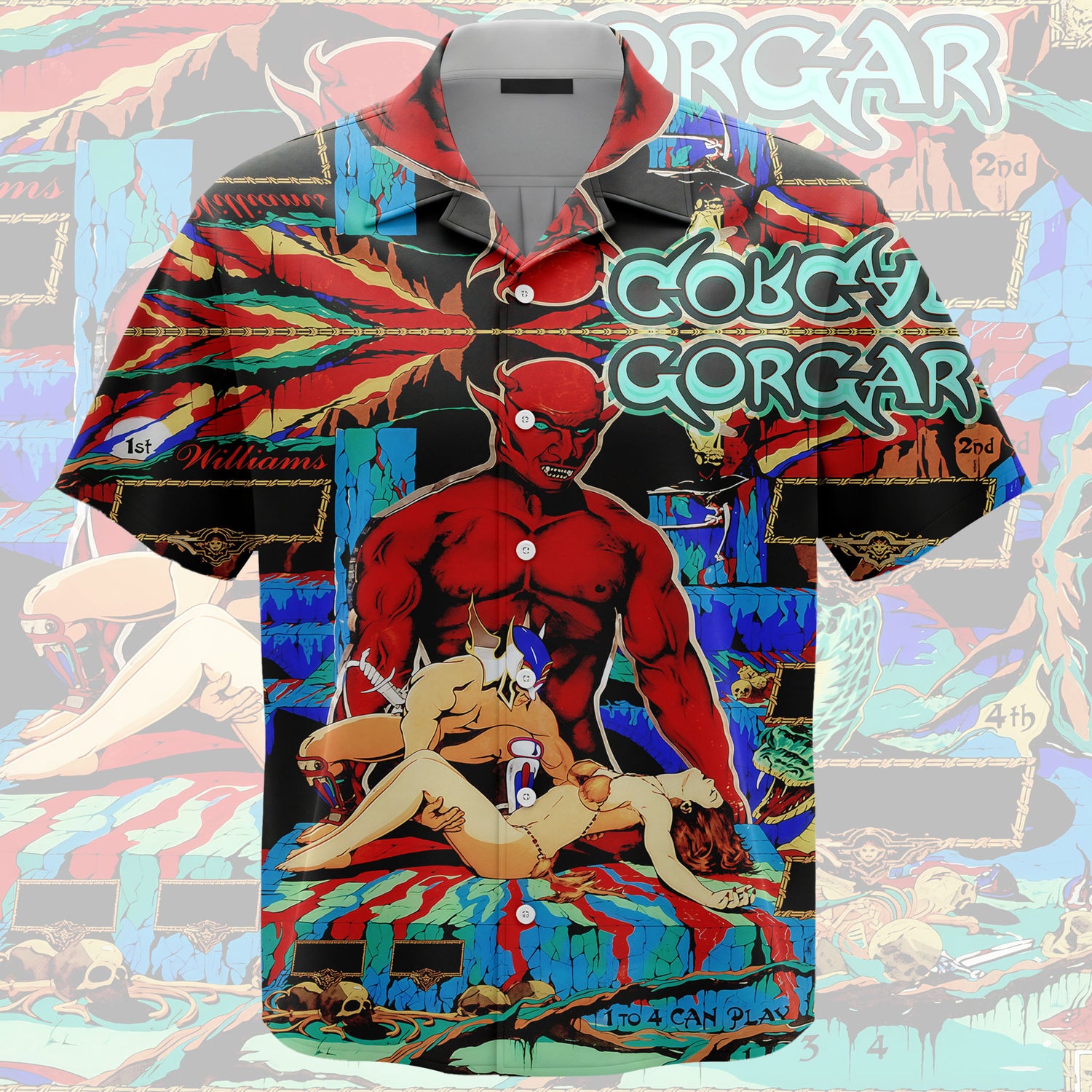 Gorgar Pinball Unisex Hawaiian Shirt