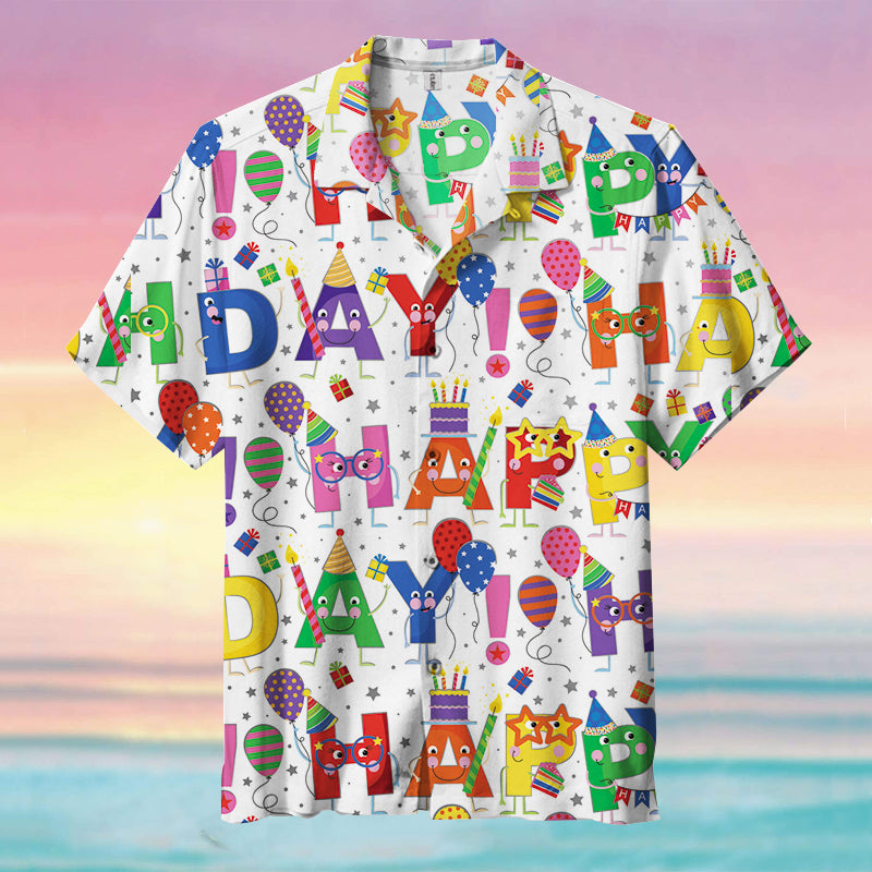 Happy Birthday  Hawaiian Shirt