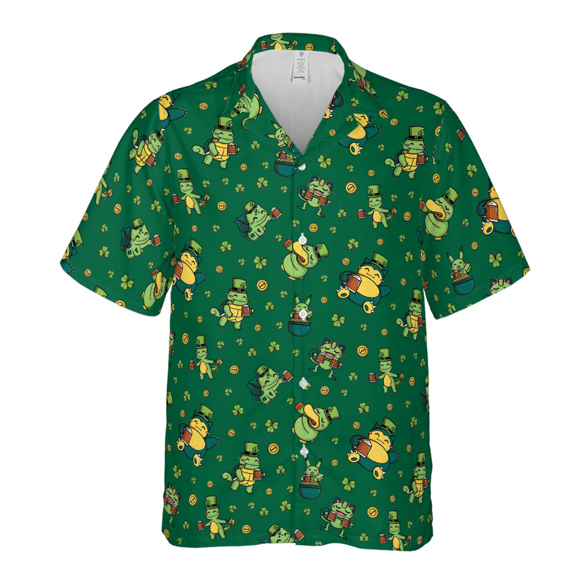Happy St. Patrick day Pokemon Green Hawaiian Shirt