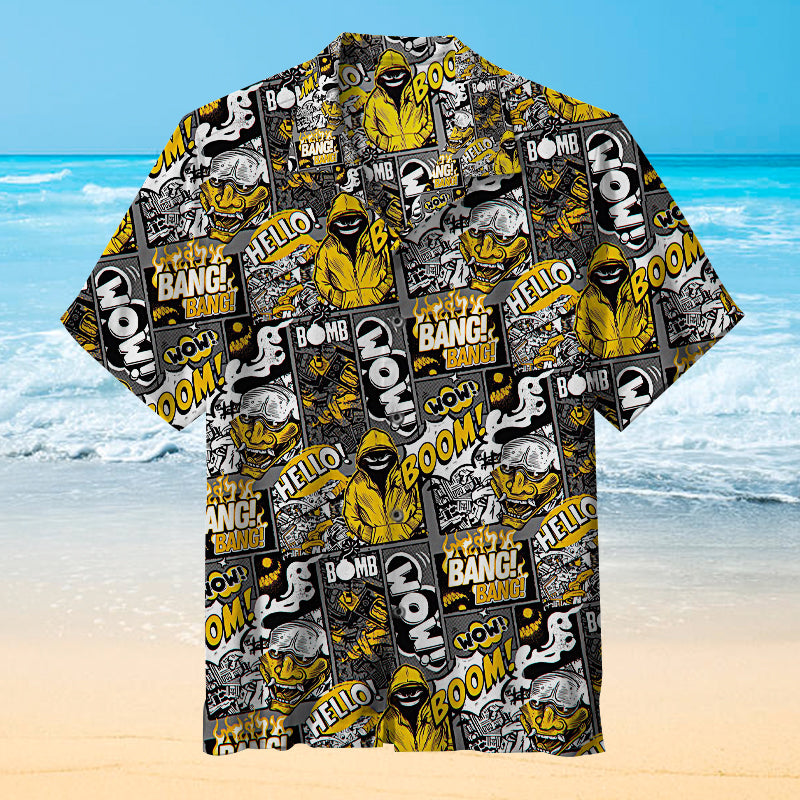 Hello Boom Wow Bang Universal Hawaiian Shirt