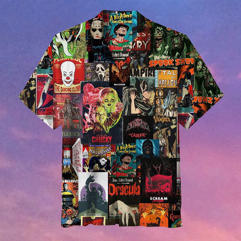Horror Movie Collage |Unisex Hawaiian Shirt