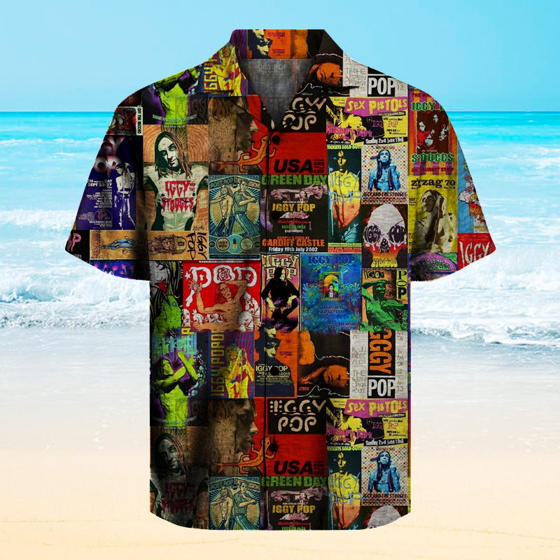 IGGY POP  Unisex Hawaiian Shirt