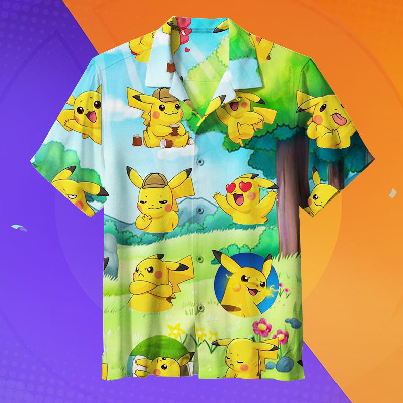 I Love Pikachu Unisex Hawaiian Shirt