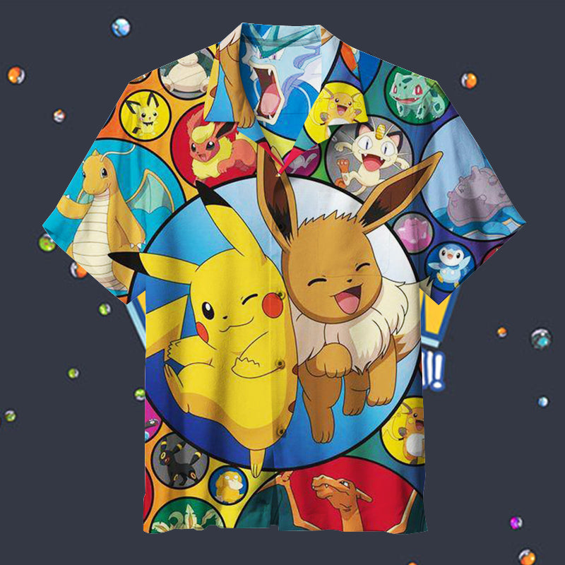 I Love Pokémon Unisex Hawaiian Shirt