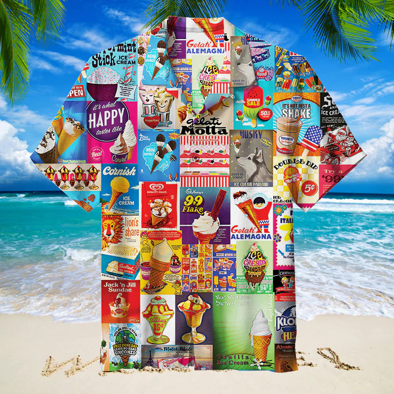 I Scream for Ice Cream  Unisex Hawaiian Shirt
