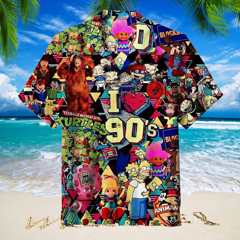 I love the 90s Unisex Hawaiian Shirt