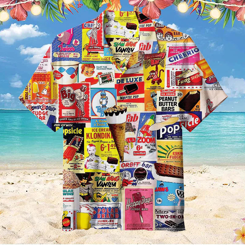 Ice Cream Bars Unisex Hawaiian Shirt