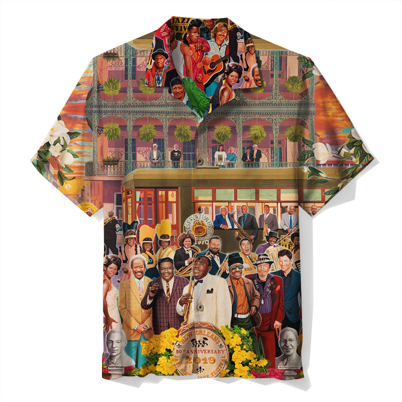 Jazz Fest Poster Unisex Hawaiian Shirt