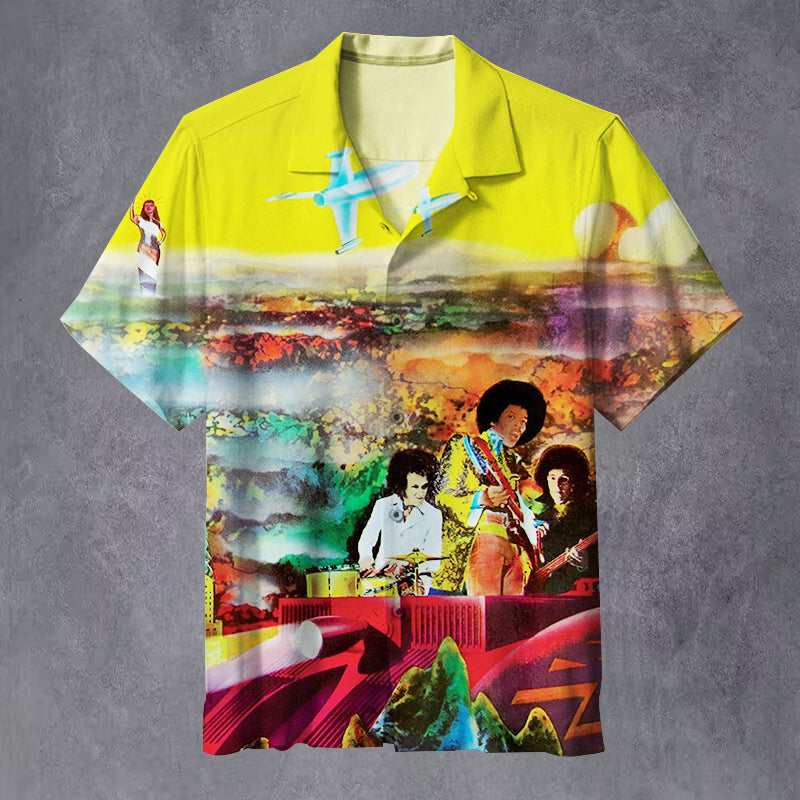 Jimi Hendrix Unisex Hawaiian Shirt