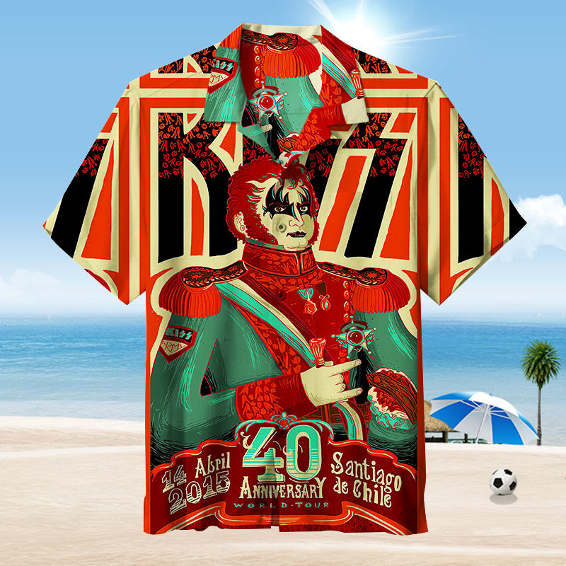 KISS Concert Poster |Unisex Hawaiian Shirt