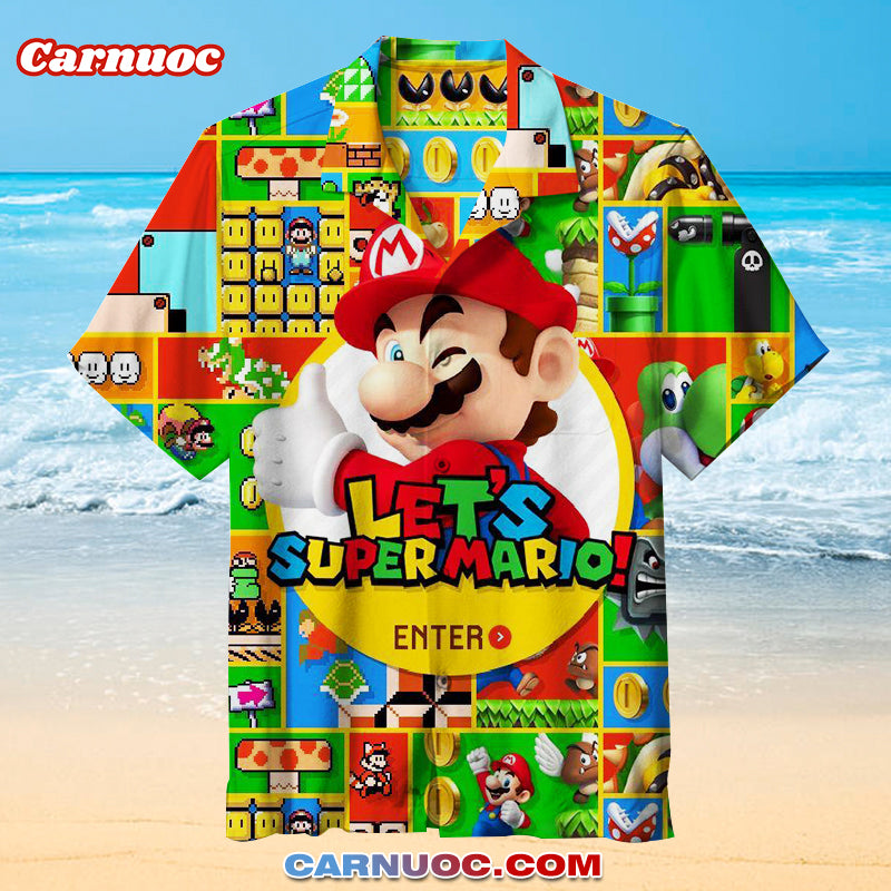 Let's Super Mario  Hawaiian Shirt
