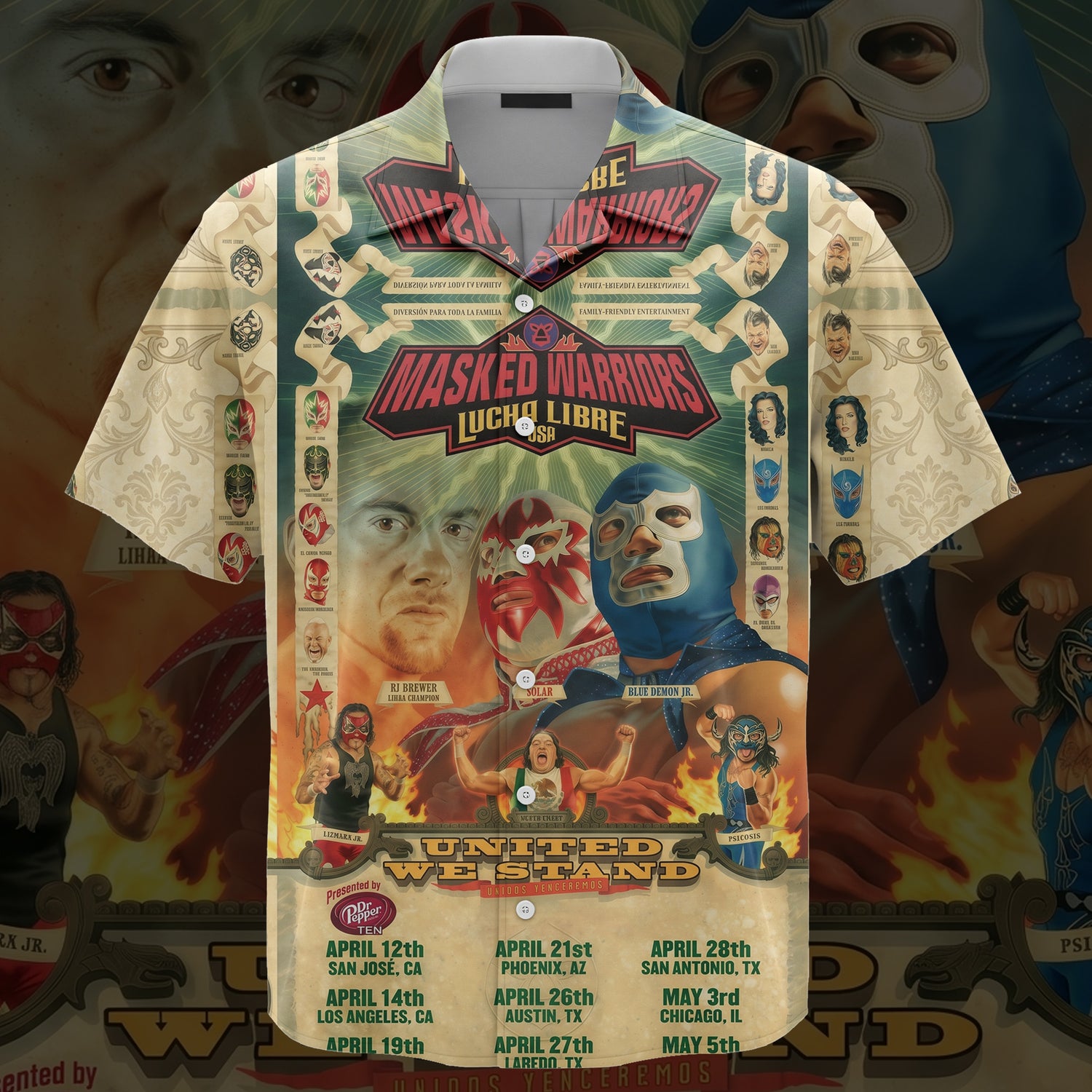 Lucha Libre USA Universal Hawaiian Shirt